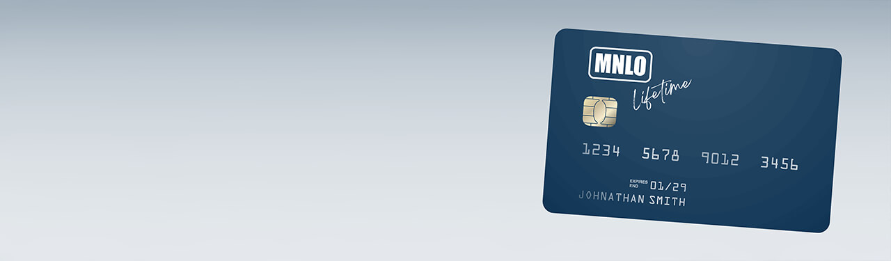 Crypto Debit Card Hintergrund mit Karte